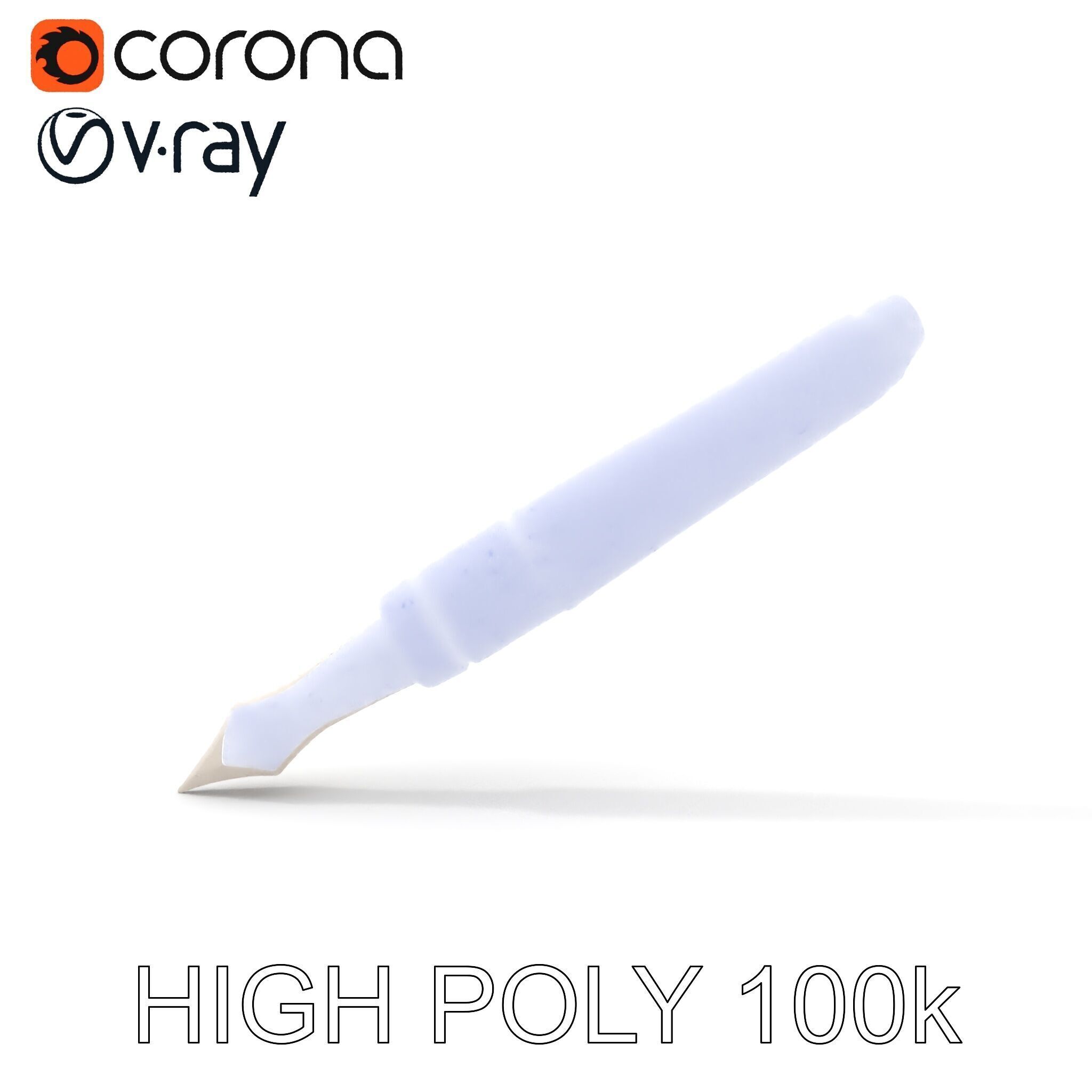 Ornate Fountain Pen Model Pack with Elegant Engravings Low-poly 3D model_21