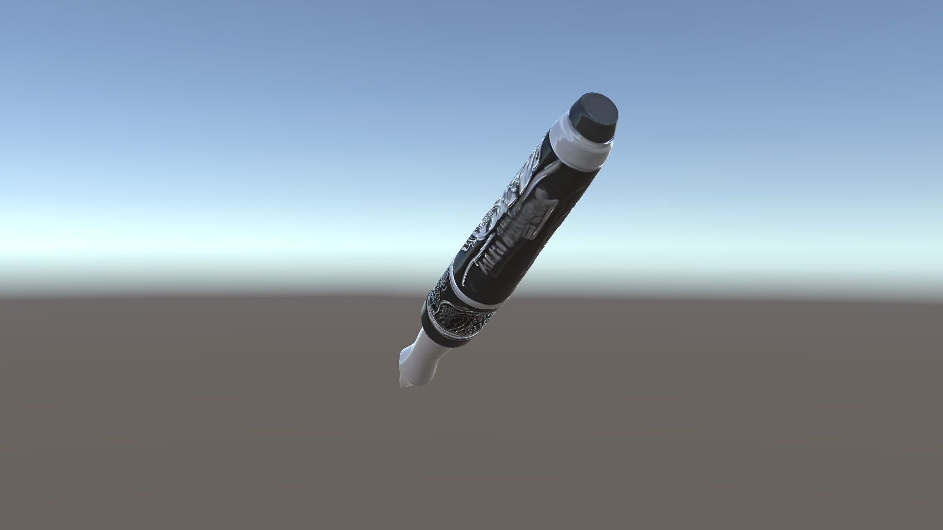 Ornate Fountain Pen Model Pack with Elegant Engravings Low-poly 3D model_33