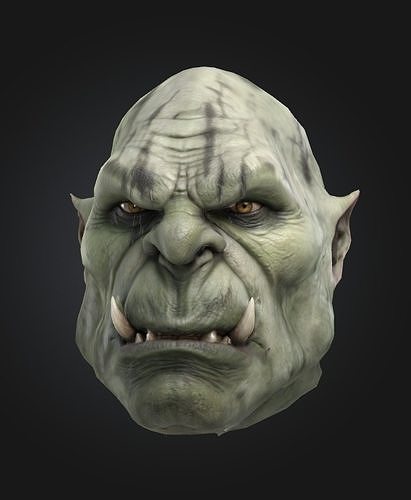 Orc Head Wow 3D model