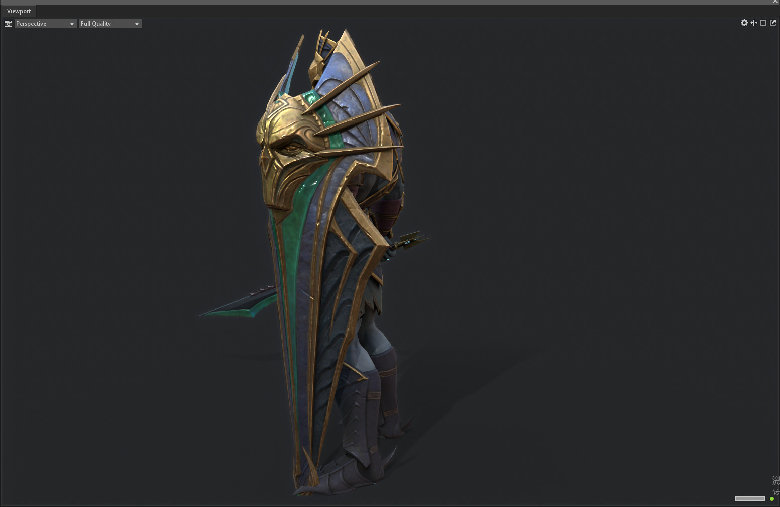 Ancient orc warrior Low-poly 3D model_19