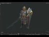 Ancient orc warrior Low-poly 3D model_1