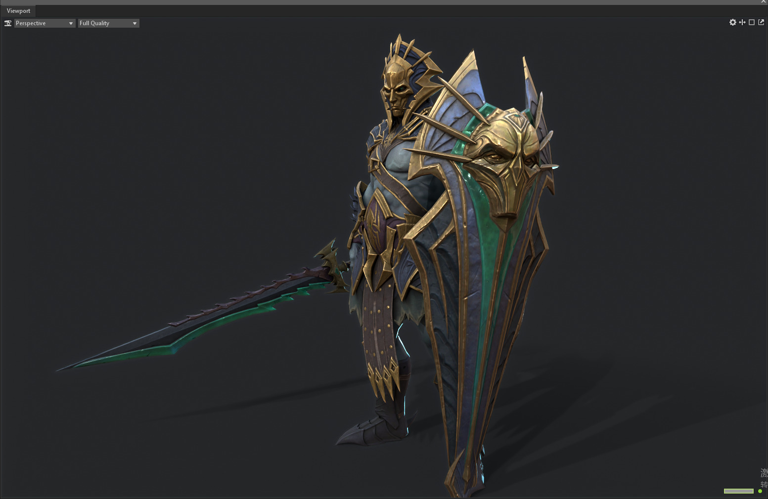 Ancient orc warrior Low-poly 3D model_18