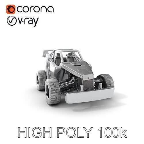 OffRoad Buggy Model Pack Low-poly 3D model