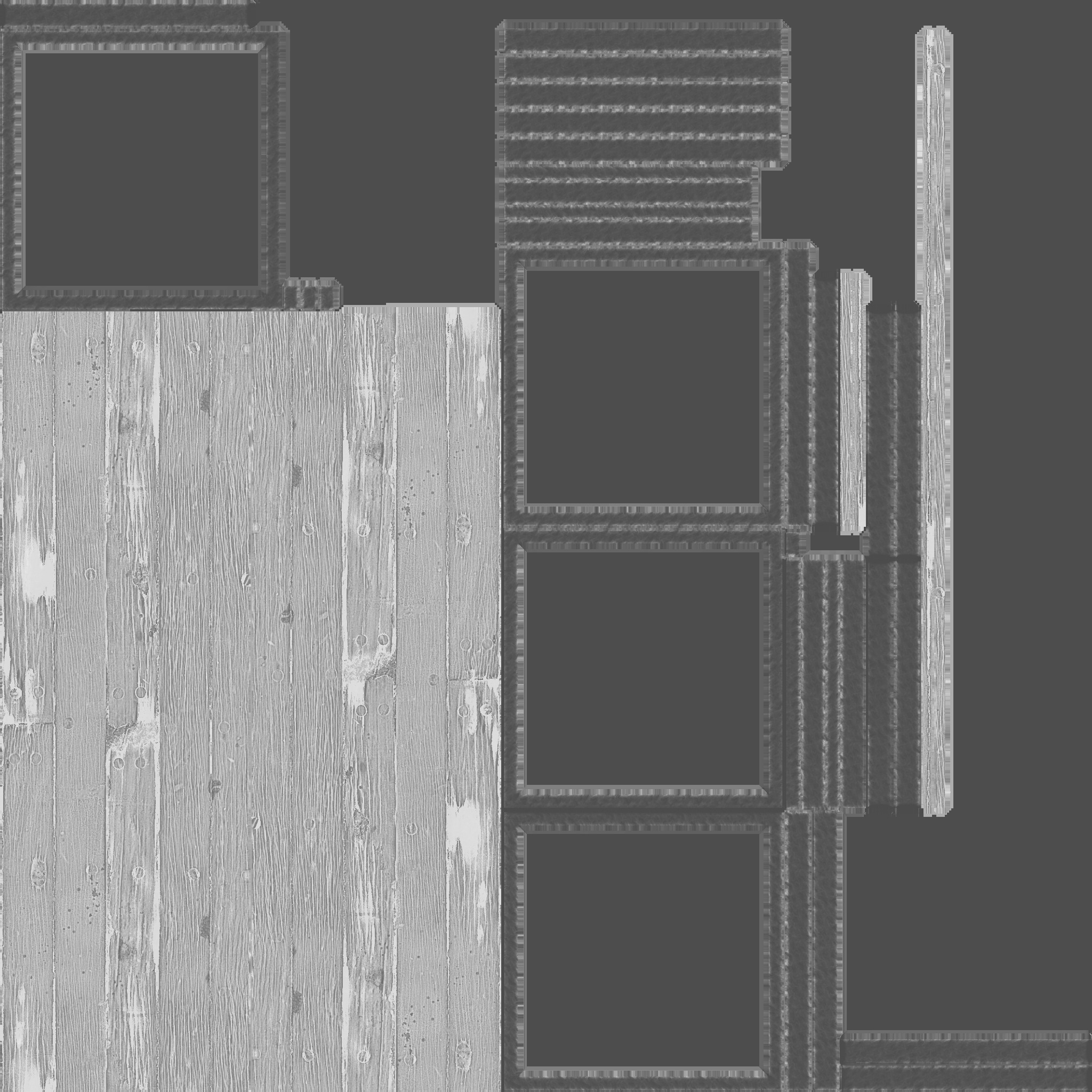 Public Bench  Low-poly 3D model_4