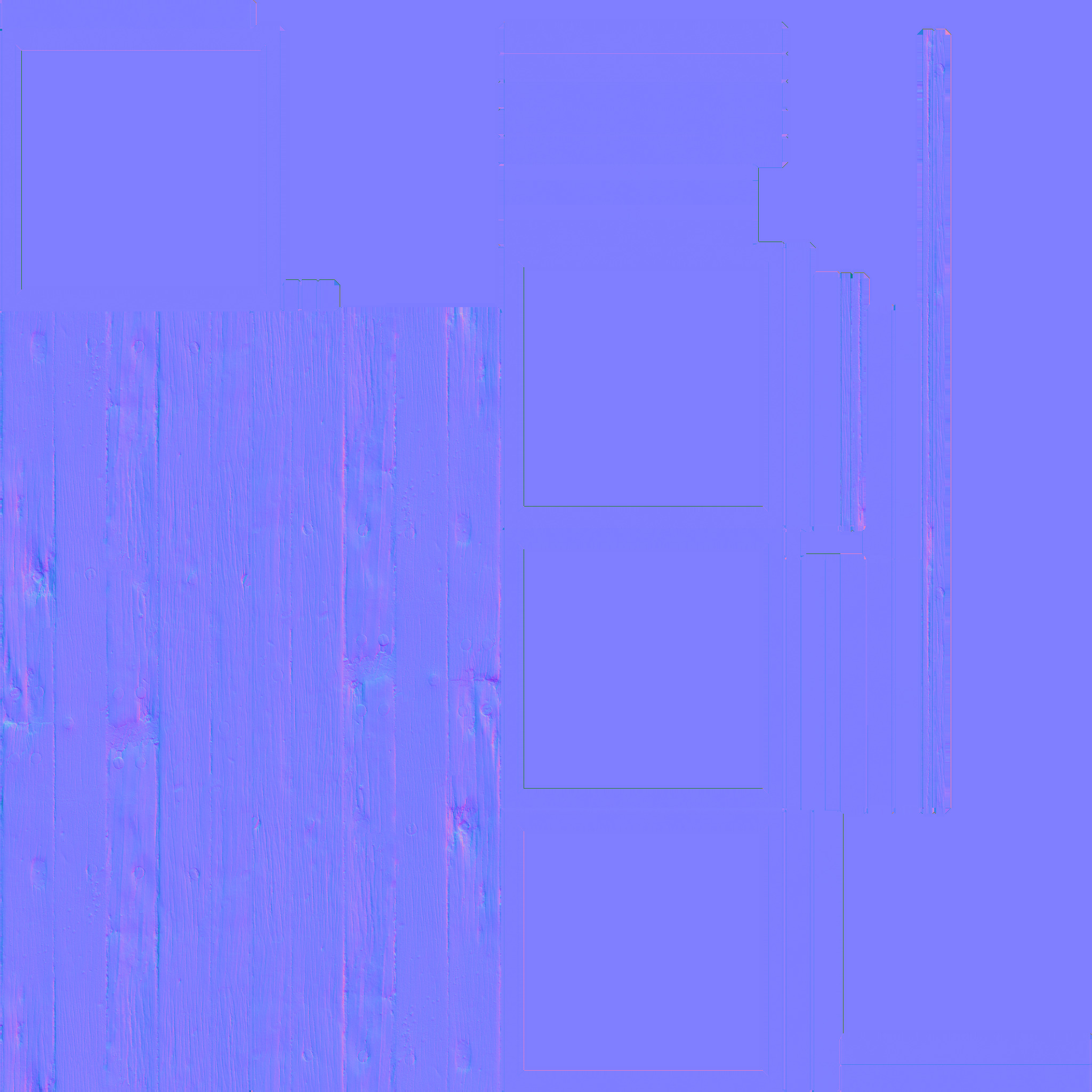 Public Bench  Low-poly 3D model_5