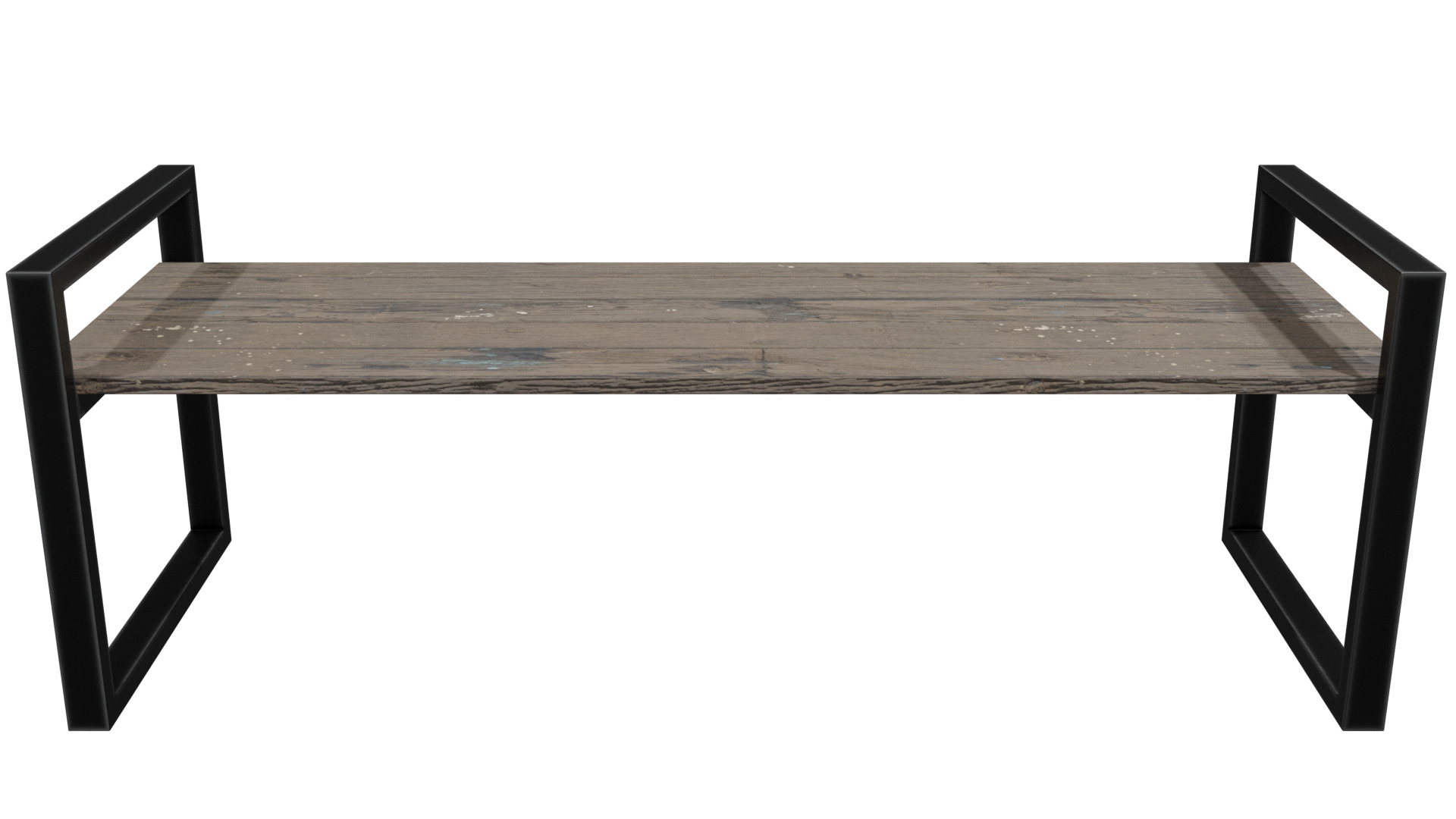 Public Bench  Low-poly 3D model_1