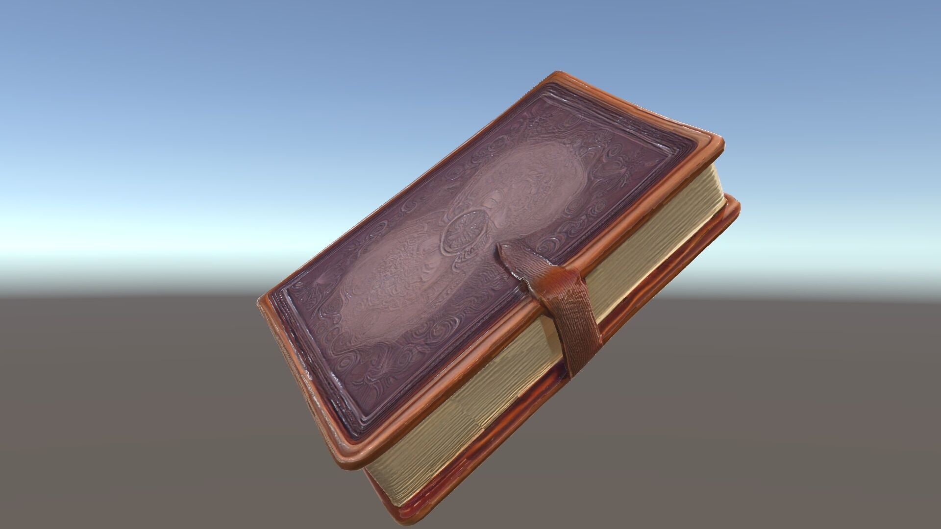Ornate Leather Bound Journal Model Pack Low-poly 3D model_34