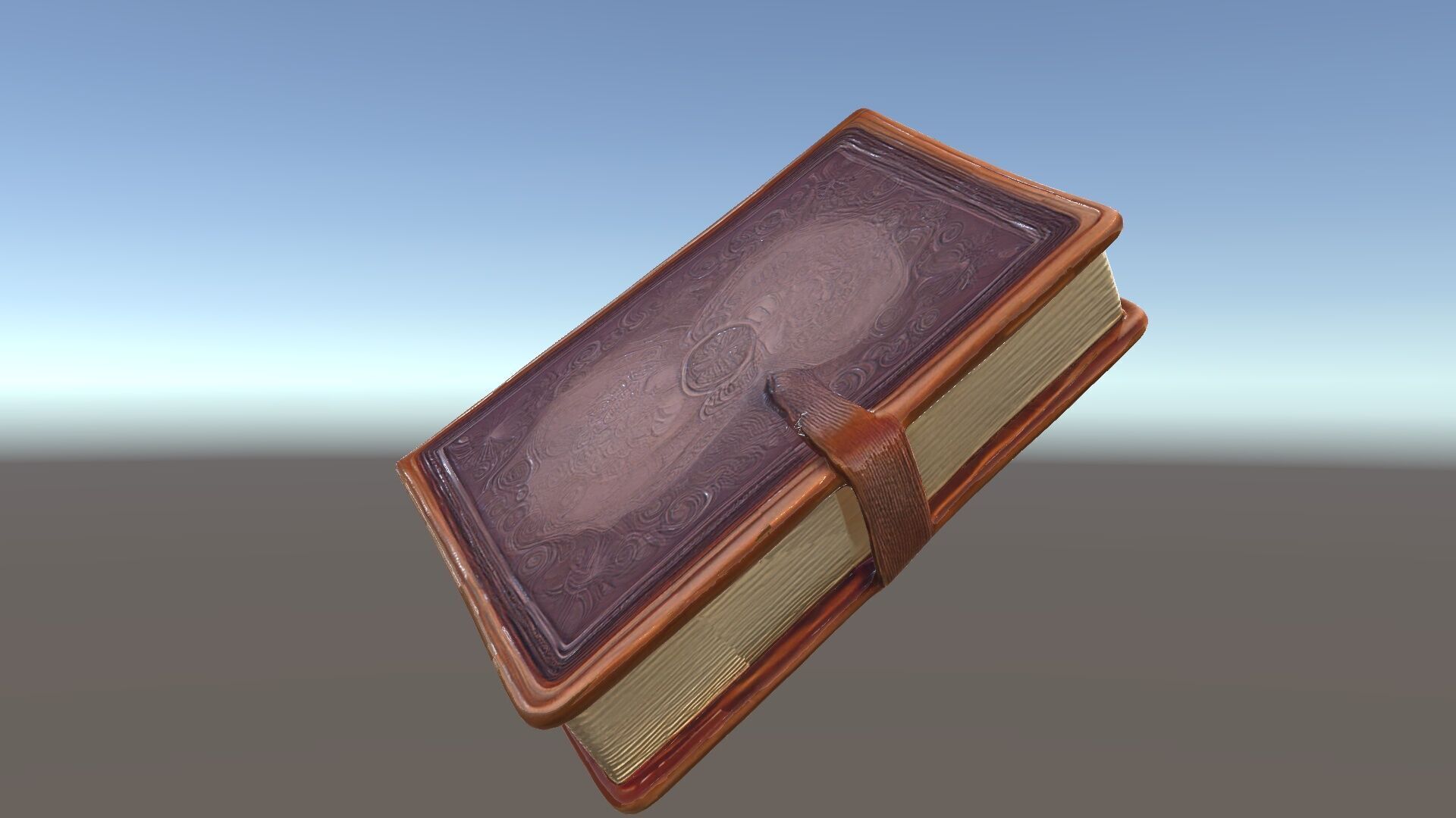 Ornate Leather Bound Journal Model Pack Low-poly 3D model_33