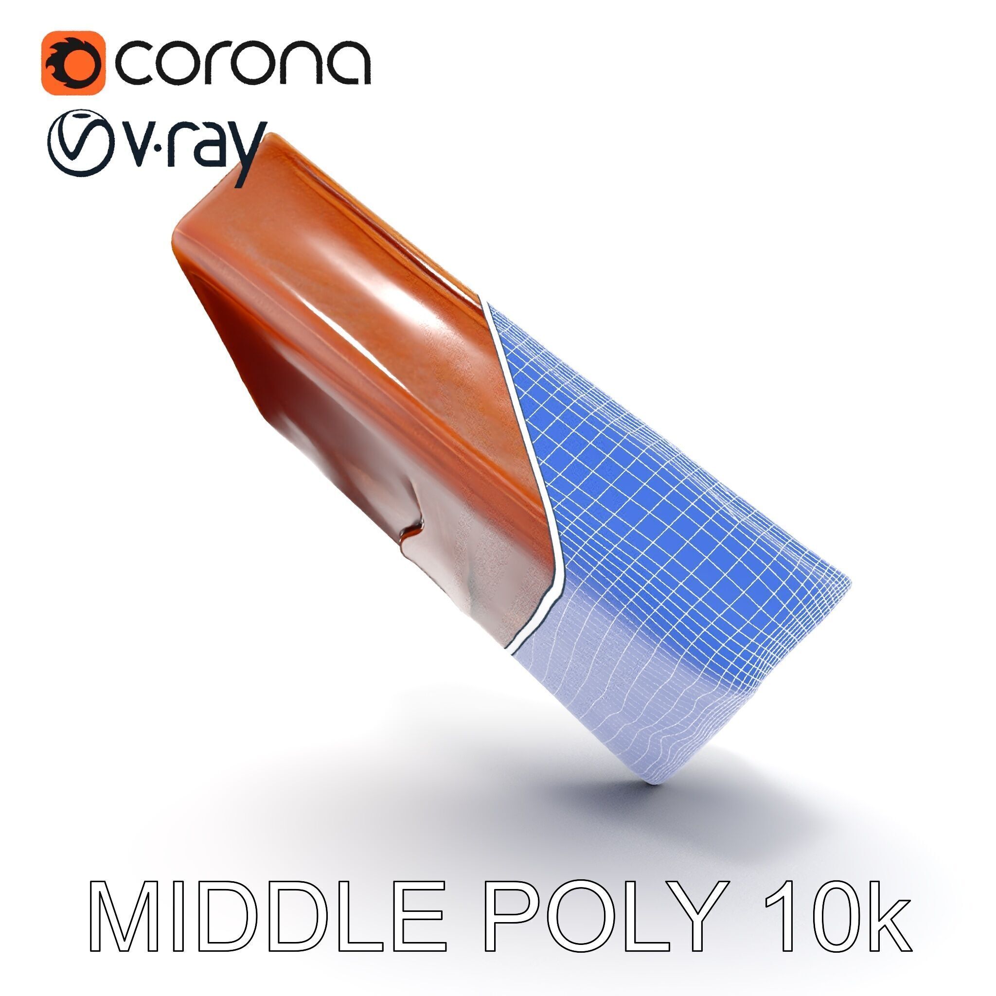 Ornate Leather Bound Journal Model Pack Low-poly 3D model_27