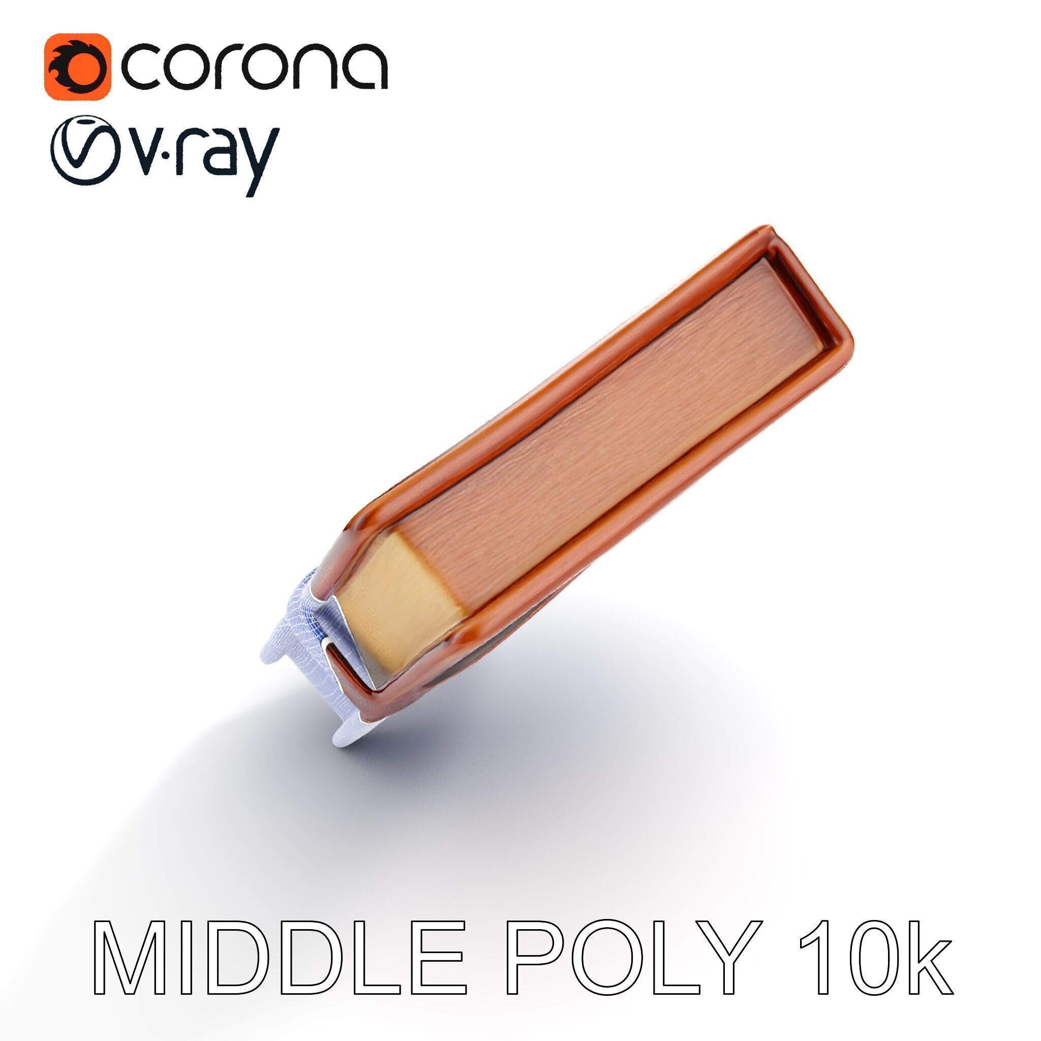 Ornate Leather Bound Journal Model Pack Low-poly 3D model_6