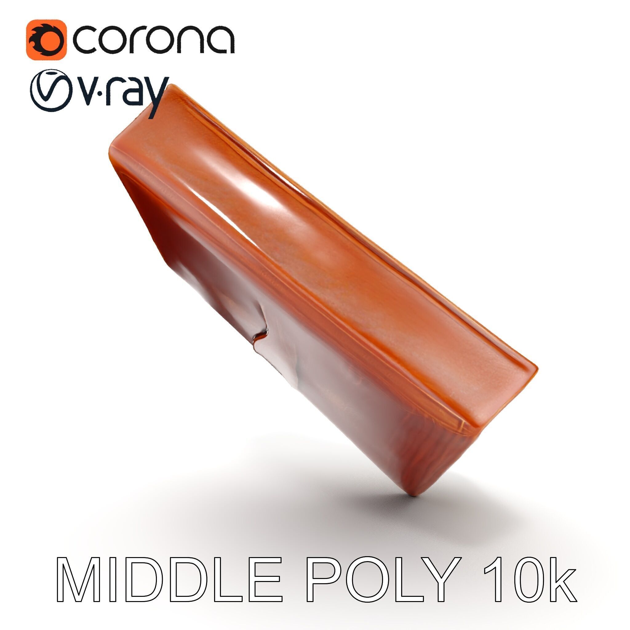 Ornate Leather Bound Journal Model Pack Low-poly 3D model_10