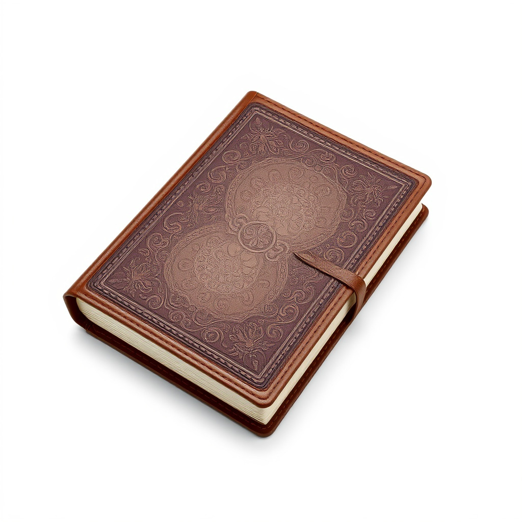 Ornate Leather Bound Journal Model Pack Low-poly 3D model_2
