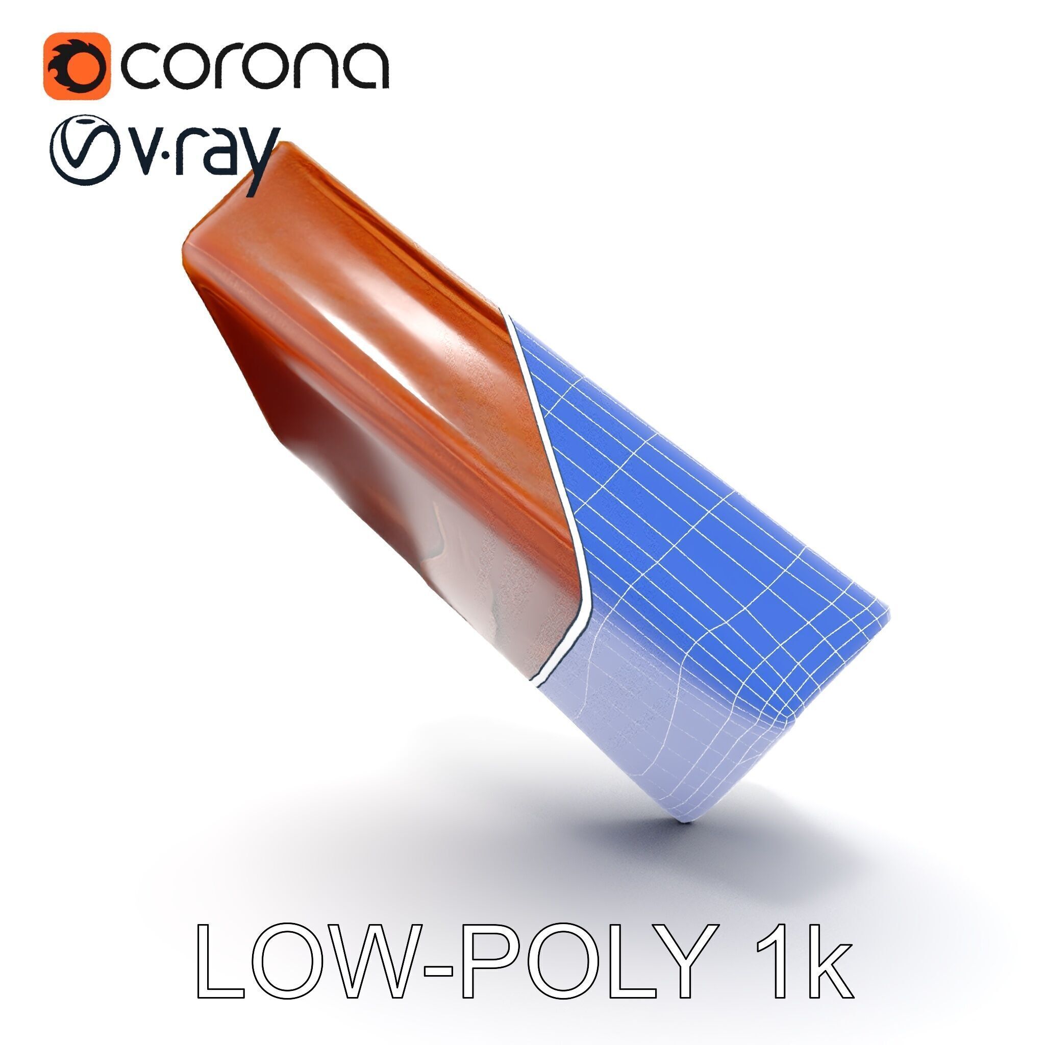 Ornate Leather Bound Journal Model Pack Low-poly 3D model_26