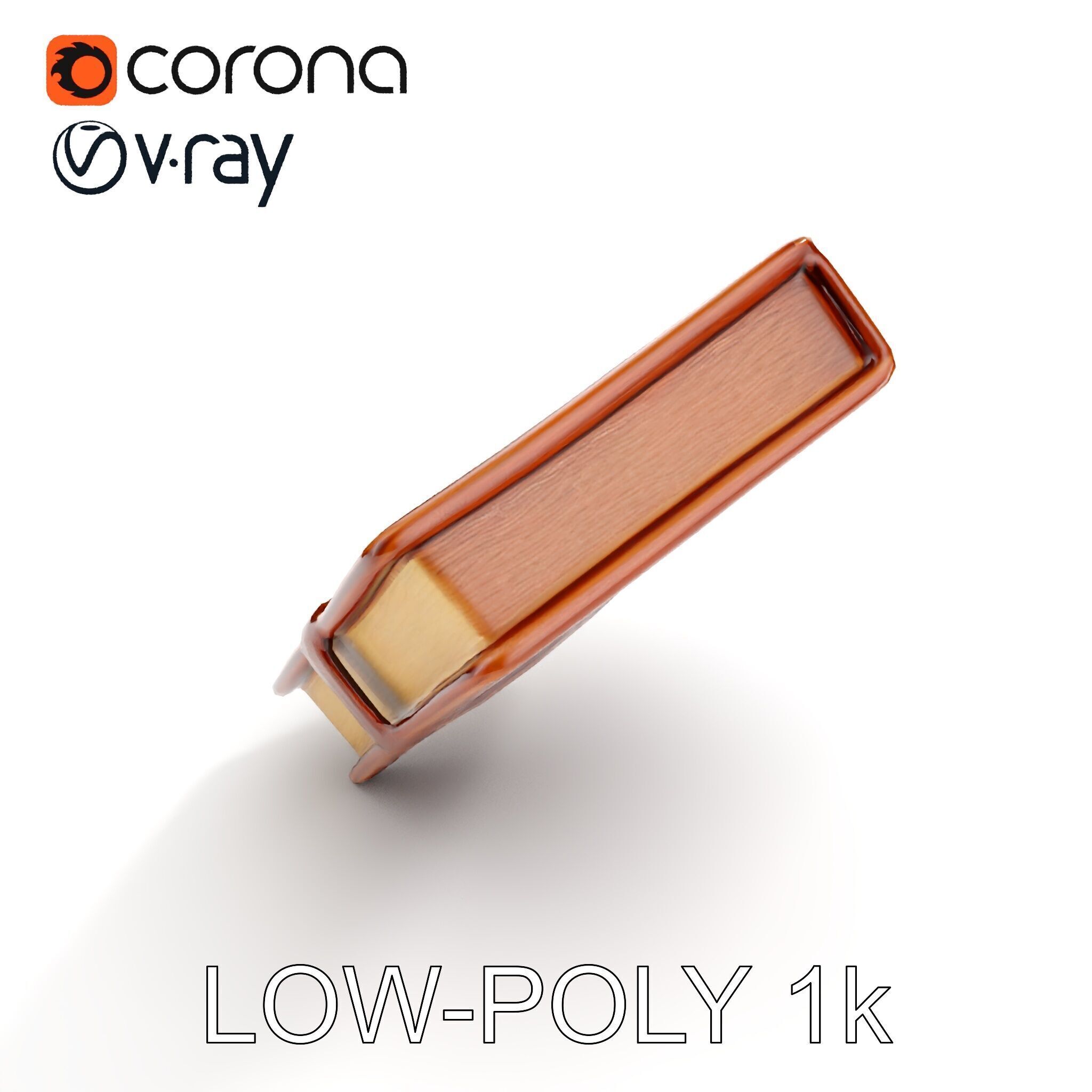 Ornate Leather Bound Journal Model Pack Low-poly 3D model_11