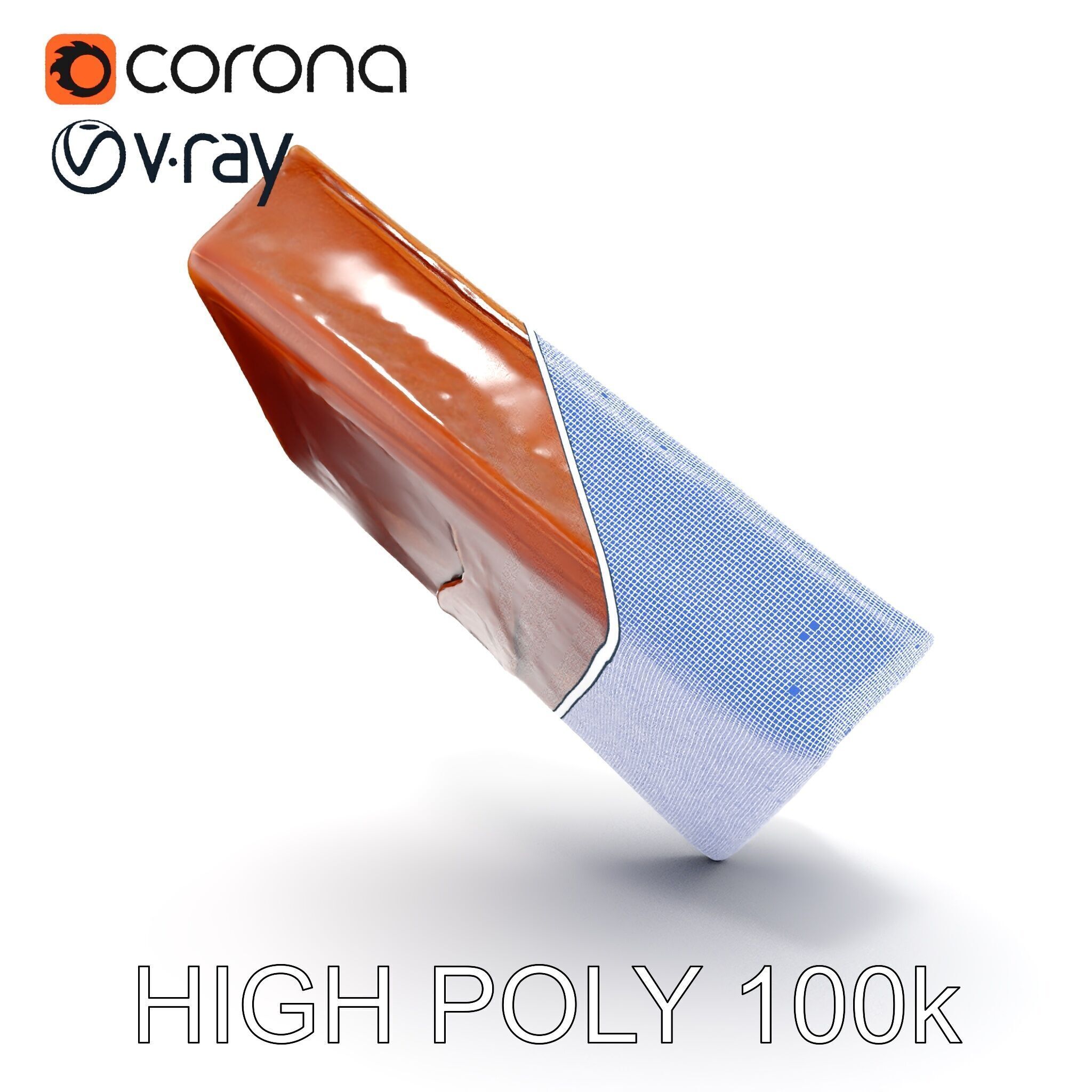 Ornate Leather Bound Journal Model Pack Low-poly 3D model_21