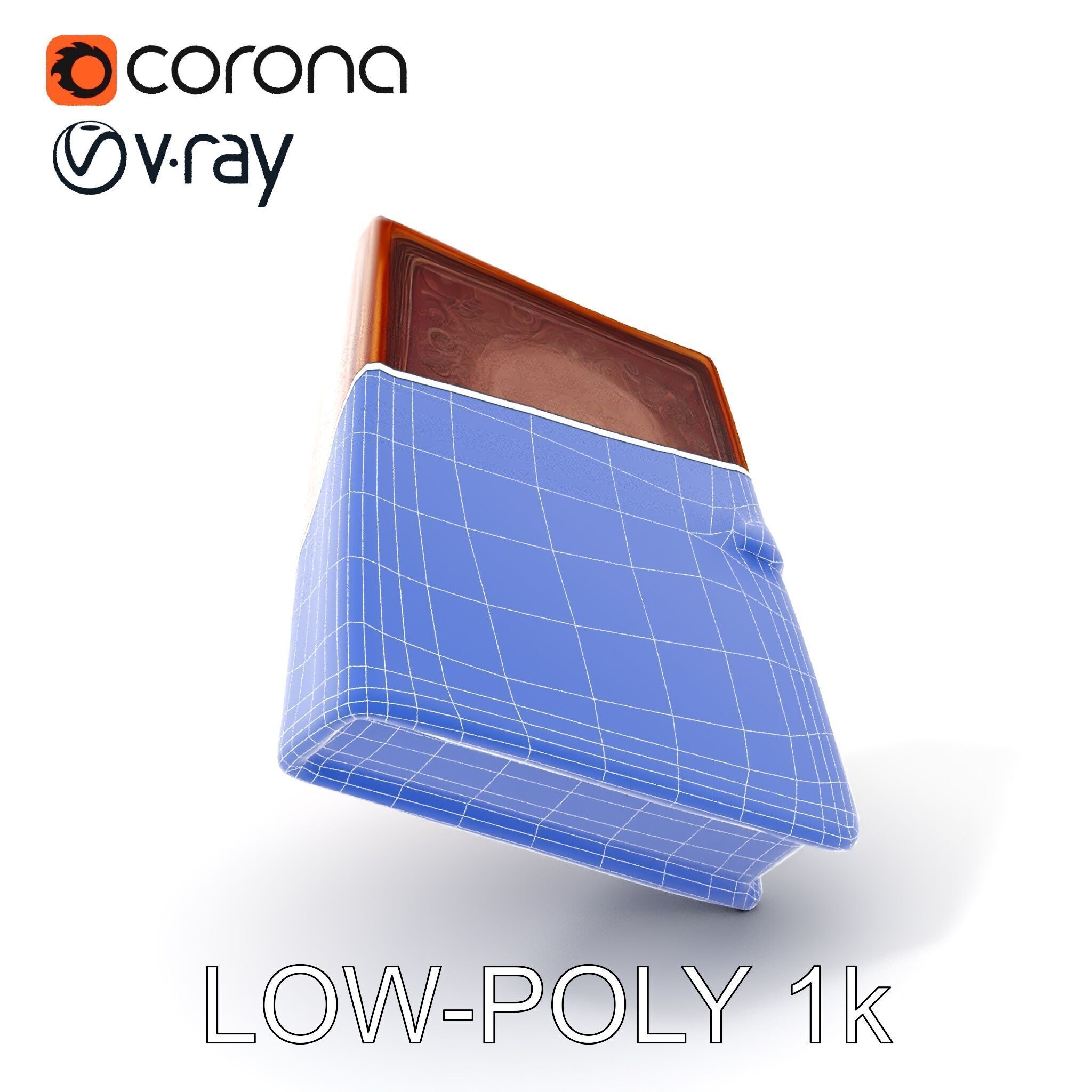 Ornate Leather Bound Journal Model Pack Low-poly 3D model_14