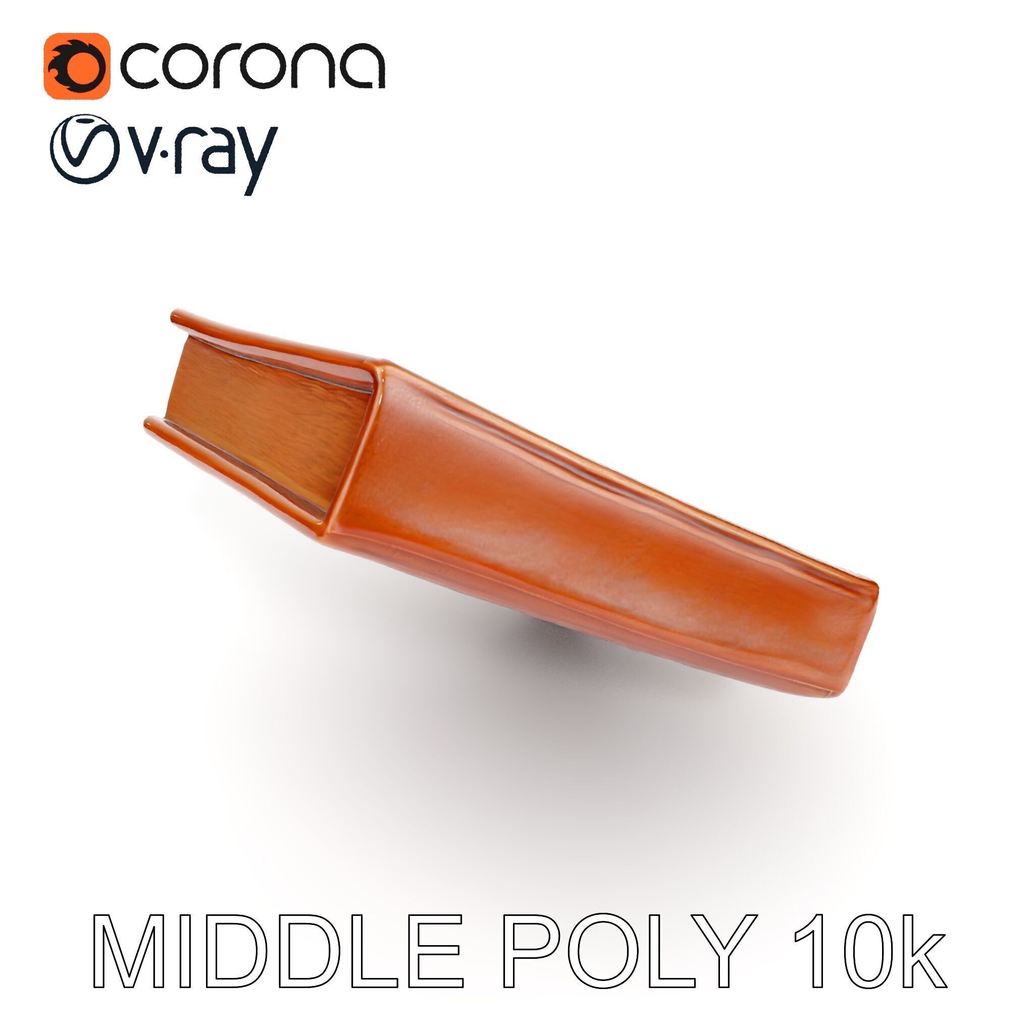 Ornate Leather Bound Journal Model Pack Low-poly 3D model_19