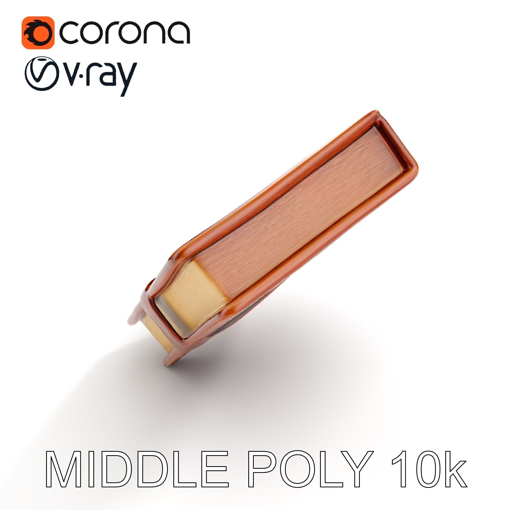 Ornate Leather Bound Journal Model Pack Low-poly 3D model_13