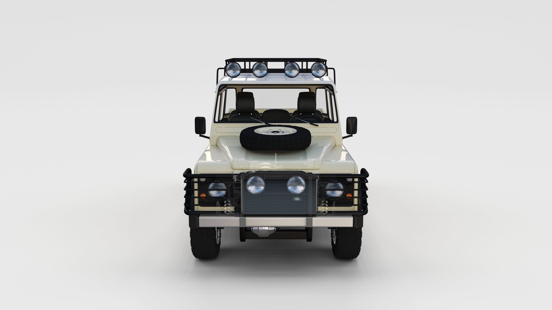 Full Land Rover Defender 110 Double Cab Pick Up rev 3D model_82