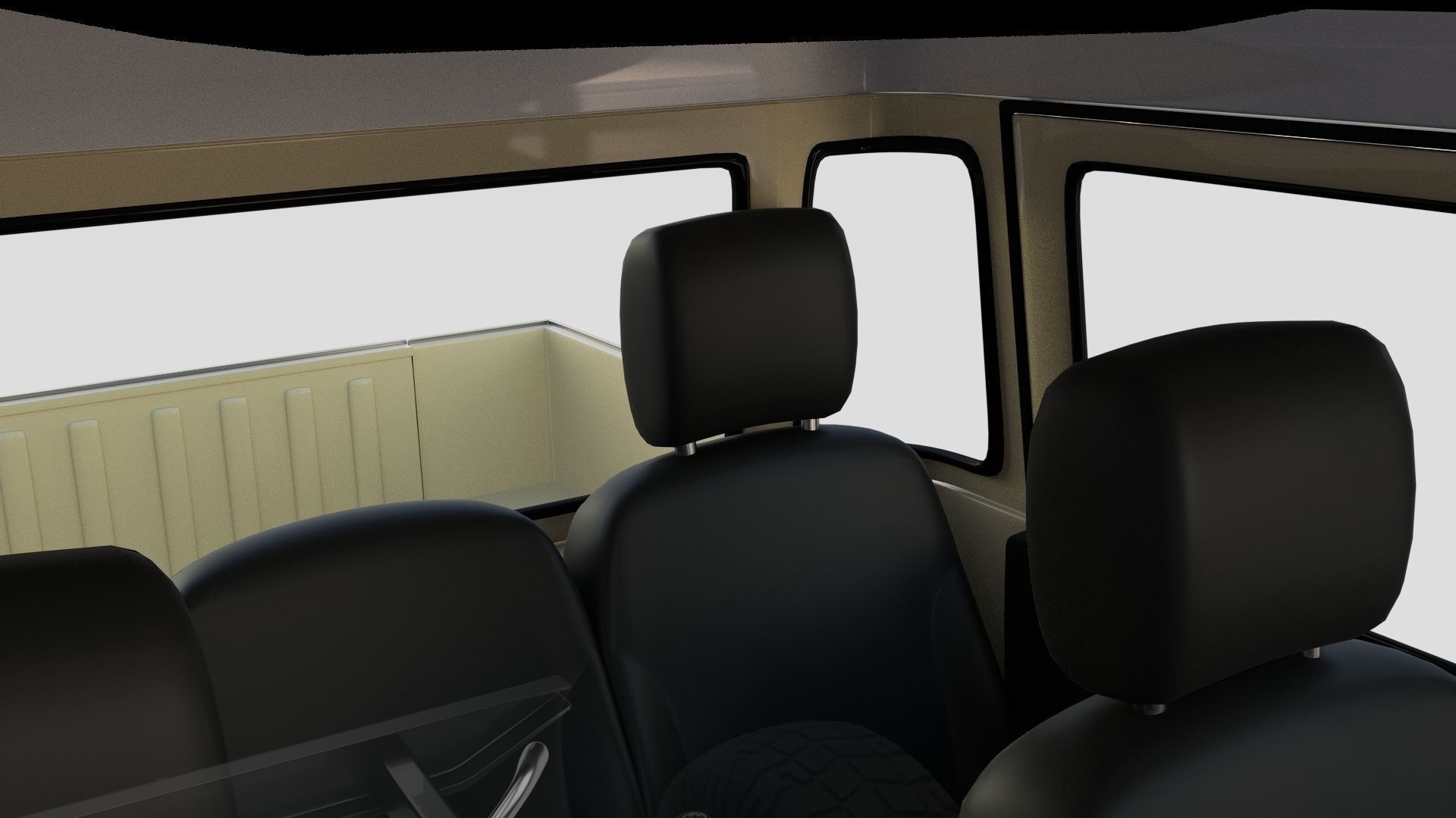 Full Land Rover Defender 110 Double Cab Pick Up rev 3D model_18