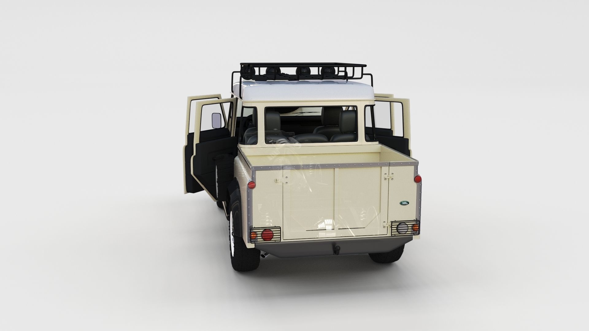 Full Land Rover Defender 110 Double Cab Pick Up rev 3D model_21