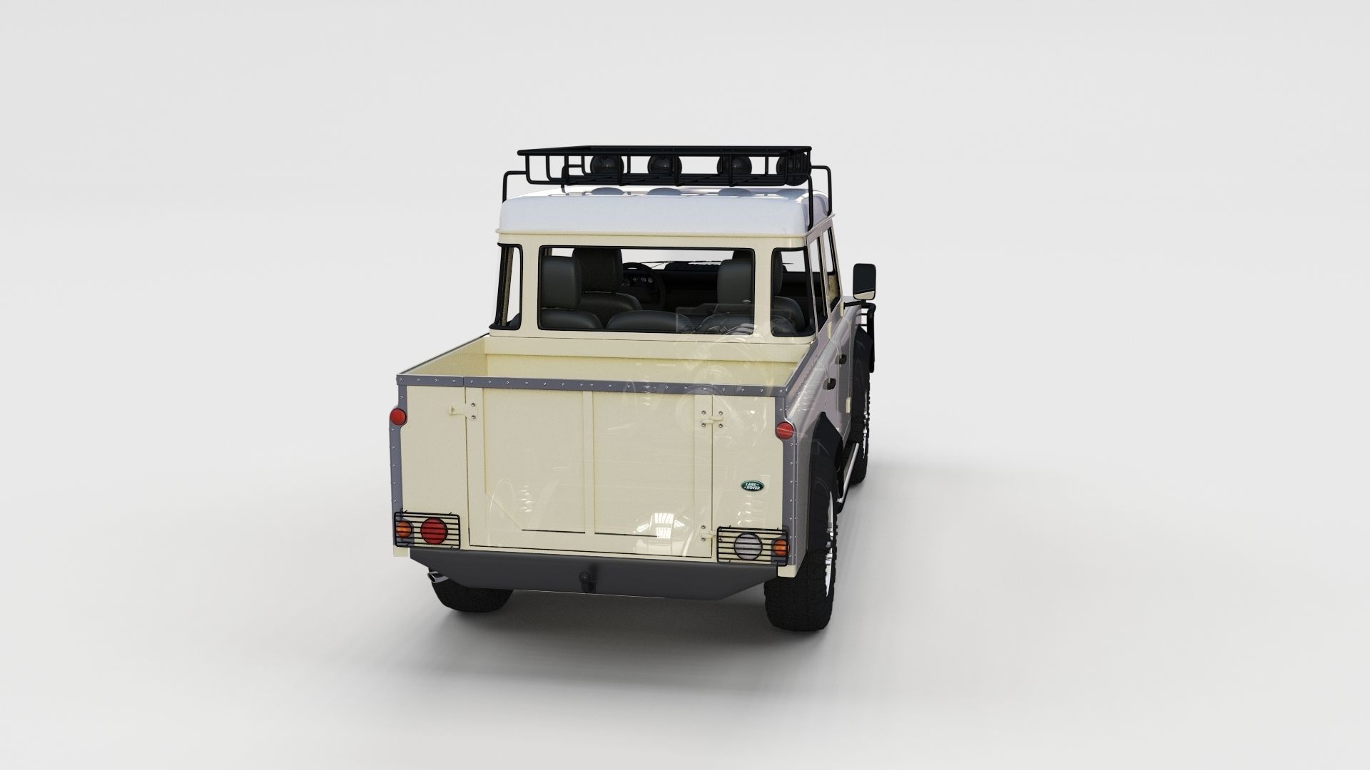 Full Land Rover Defender 110 Double Cab Pick Up rev 3D model_5