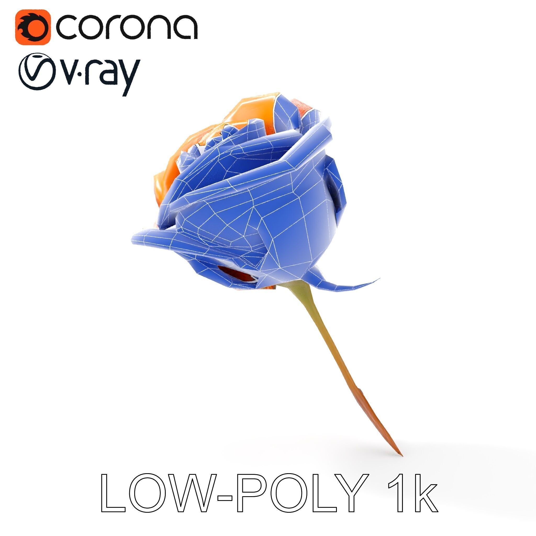 Rose Model Pack  Detailed Floral Asset Low-poly 3D model_31