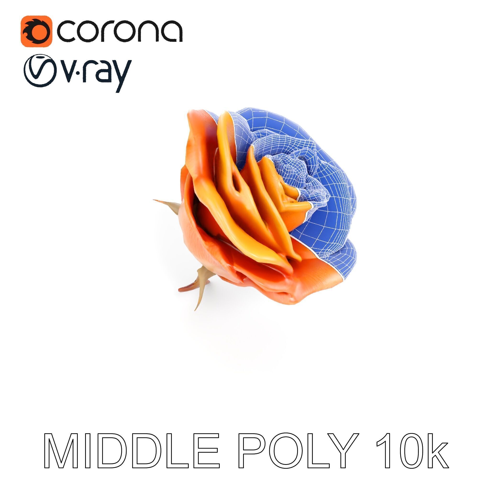 Rose Model Pack  Detailed Floral Asset Low-poly 3D model_30