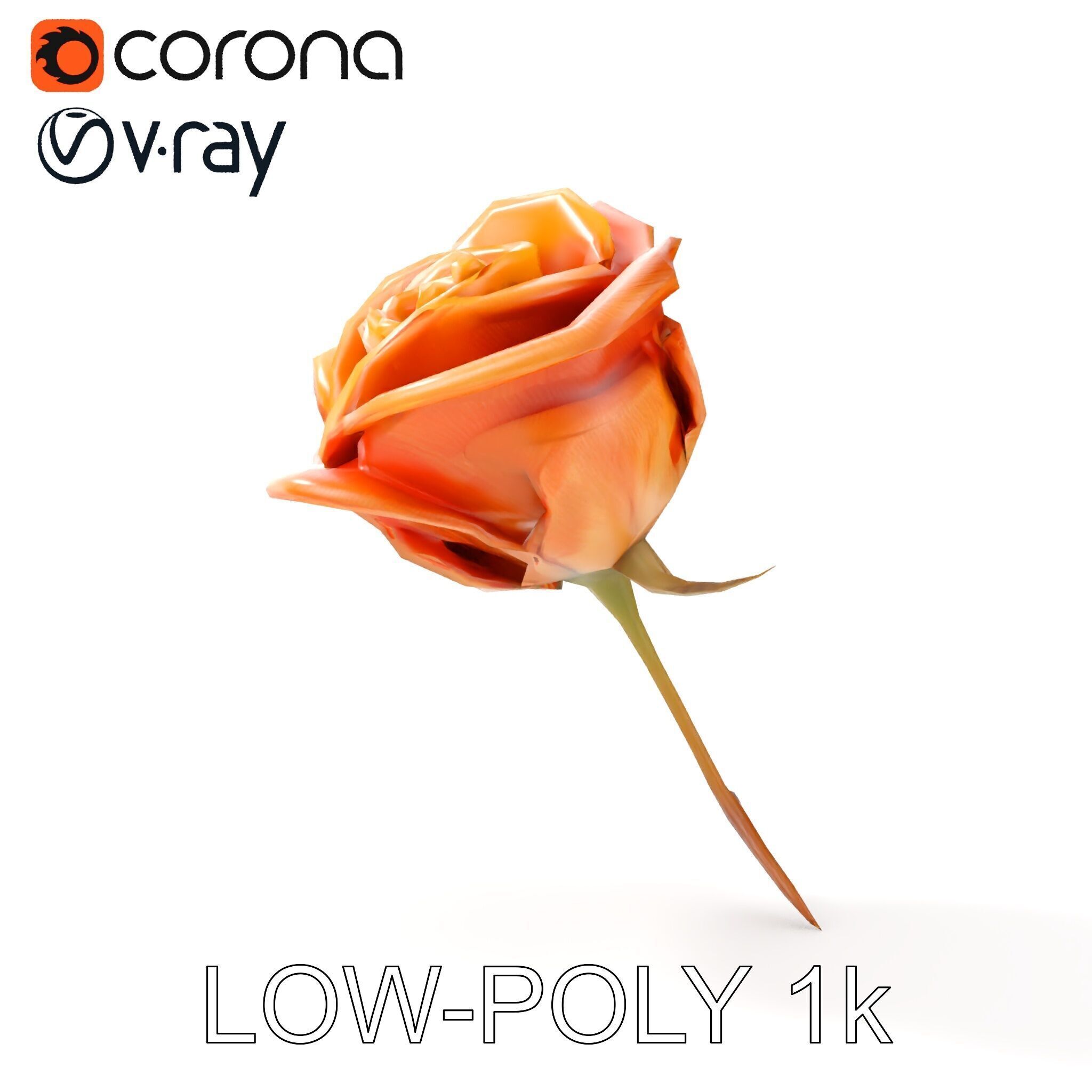 Rose Model Pack  Detailed Floral Asset Low-poly 3D model_15