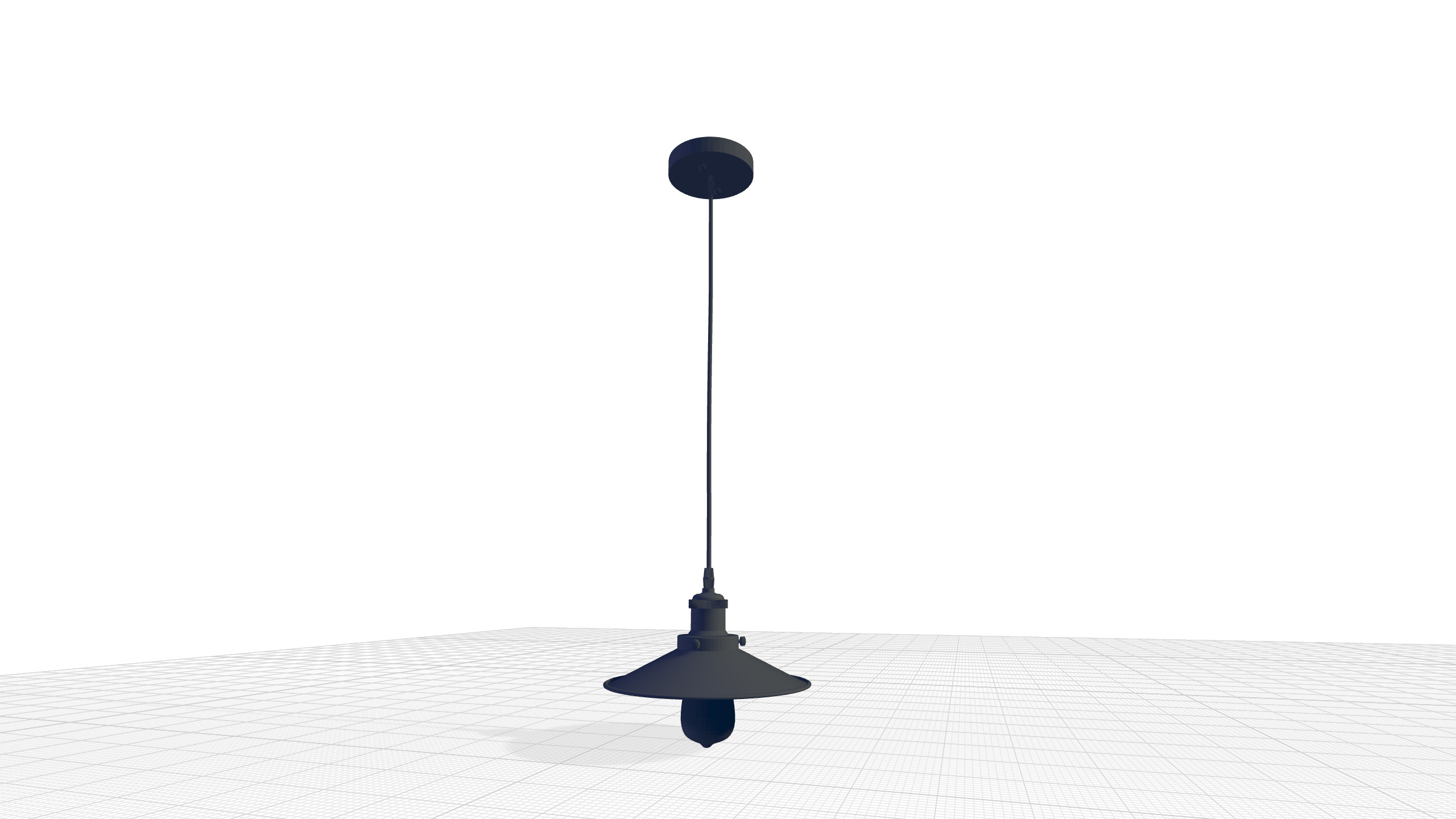 Hitchin Light Single Pendant 3D model_4