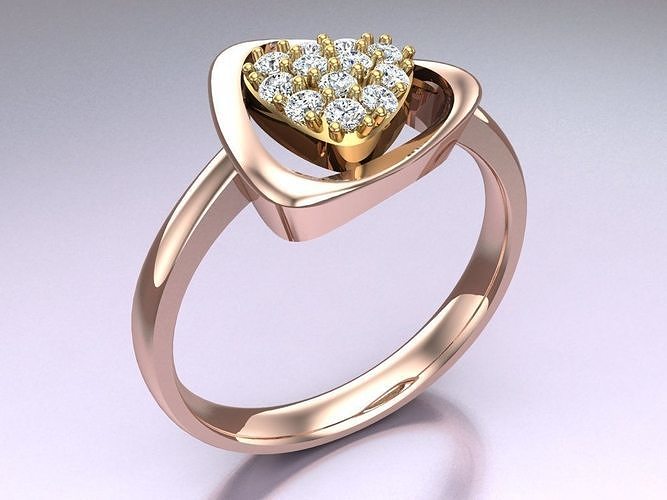 Diamond Ring - Womens Rings - N812032 3D print model