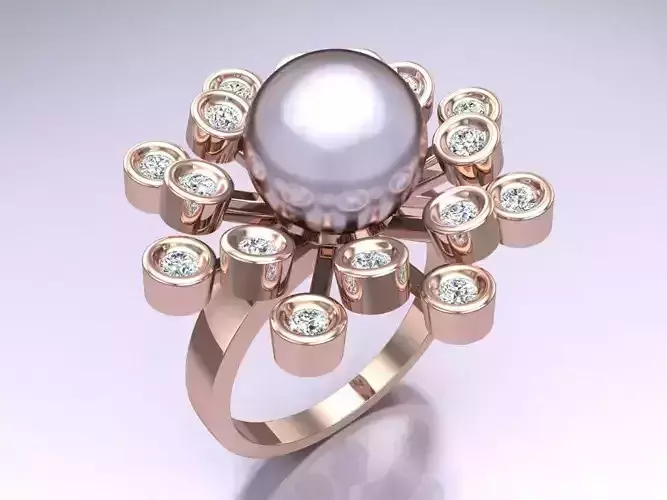 Pearl Ring - Womens Rings  - N812338