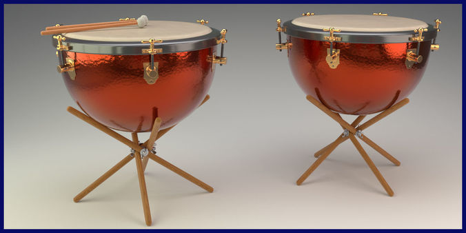 Great symphonic timpani 3D model