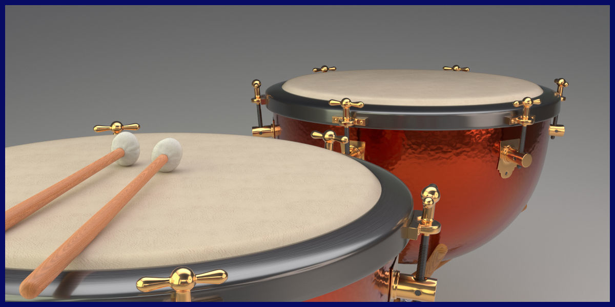 Great symphonic timpani 3D model_1