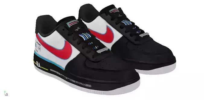 Nike Air Force 1 one 07 as qs asw 2019 Low-poly 3D model