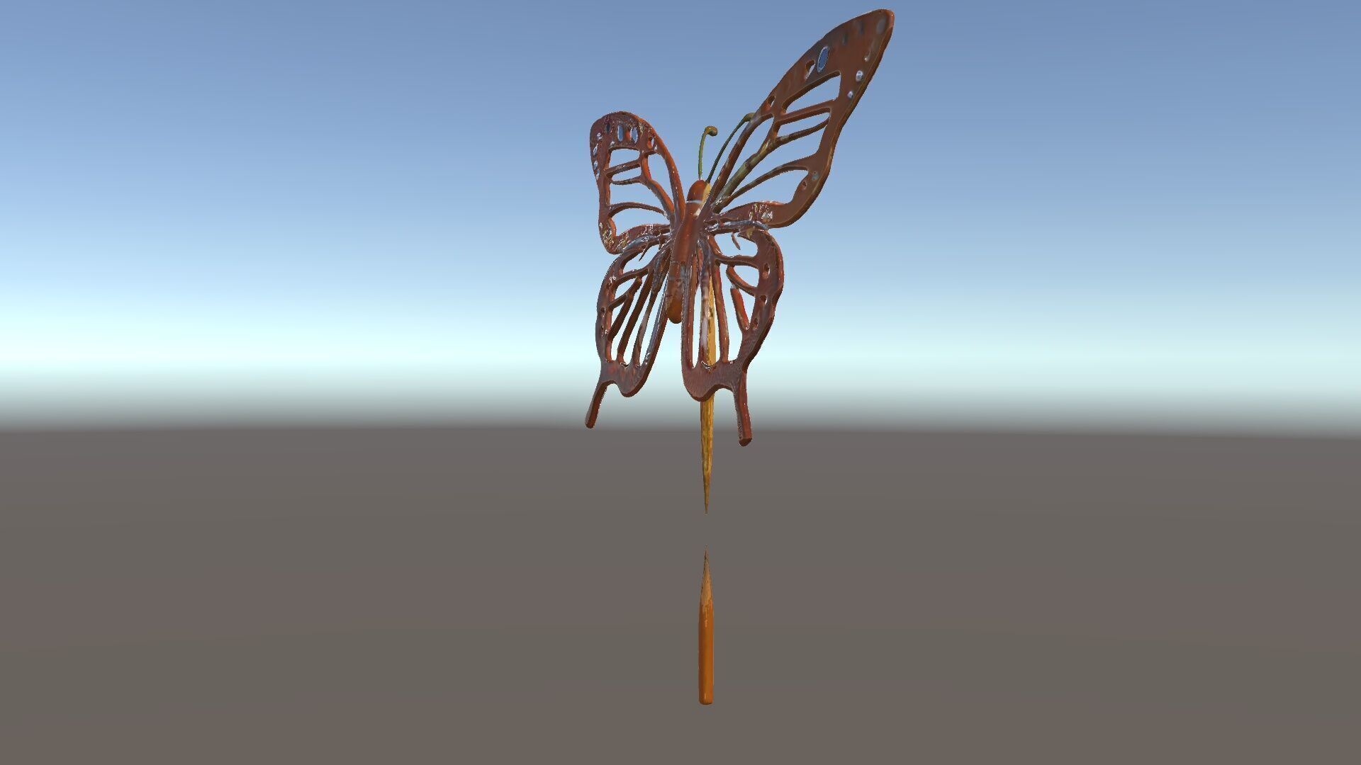 Butterfly Sculpture Model Pack Low-poly 3D model_5
