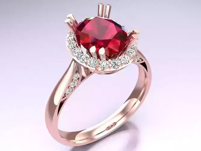 Oval stone ring - Womens  Rings - N510430