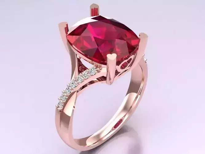 Oval stone ring - Womens  Rings - N742103