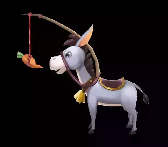 donkey lowpoly