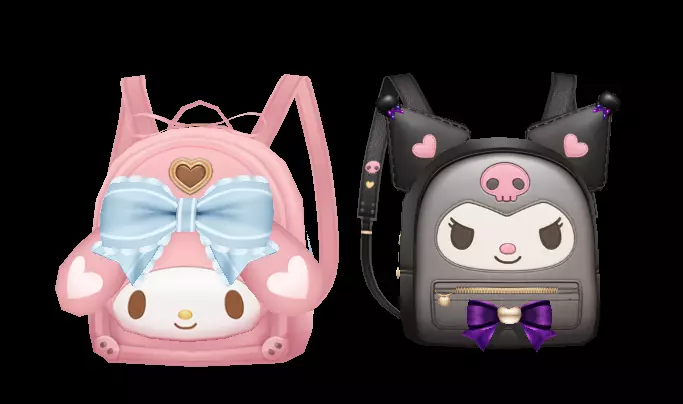 balo melody and kuromi lowpoly Low-poly 3D model_0