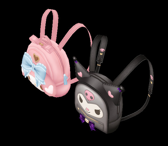 balo melody and kuromi lowpoly Low-poly 3D model_2