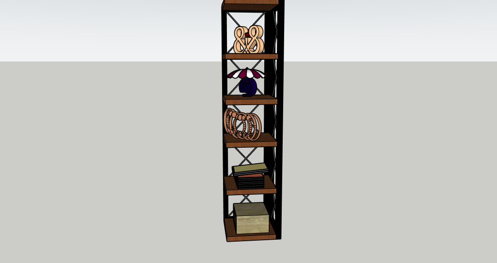 Modern Corner Shelf 3D Model 3D model_9