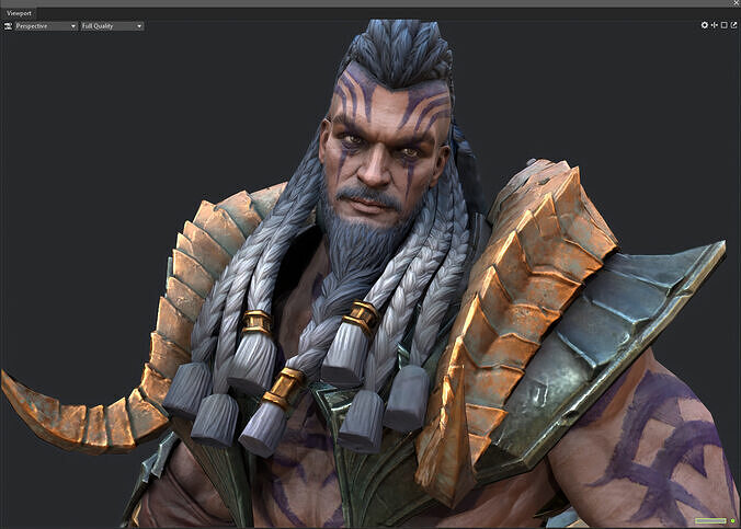 Orcs and Sagittarius Low-poly 3D model