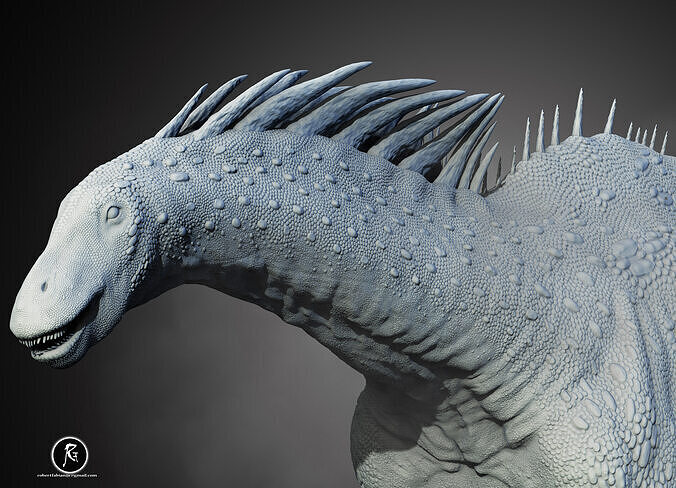 Amargasaurus  The Spined Sauropod of South America 3D print model