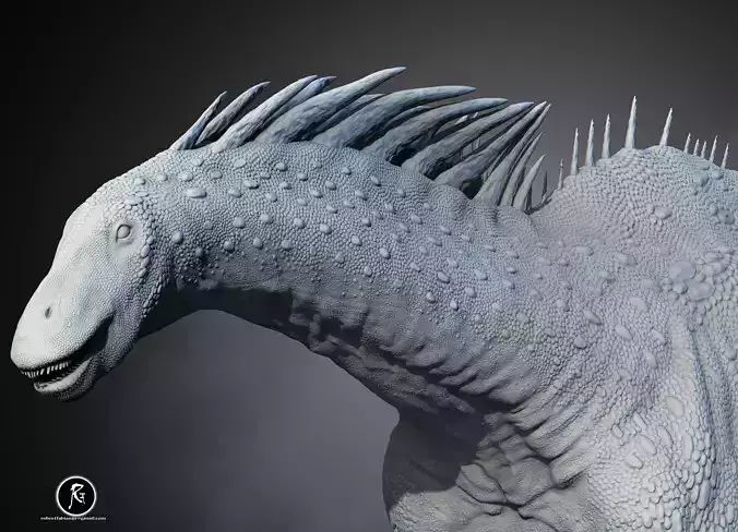 Amargasaurus  The Spined Sauropod of South America 3D print model