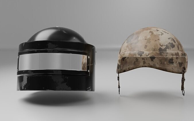 helmet pubg level 2 and 3 both 3D model | CGTrader