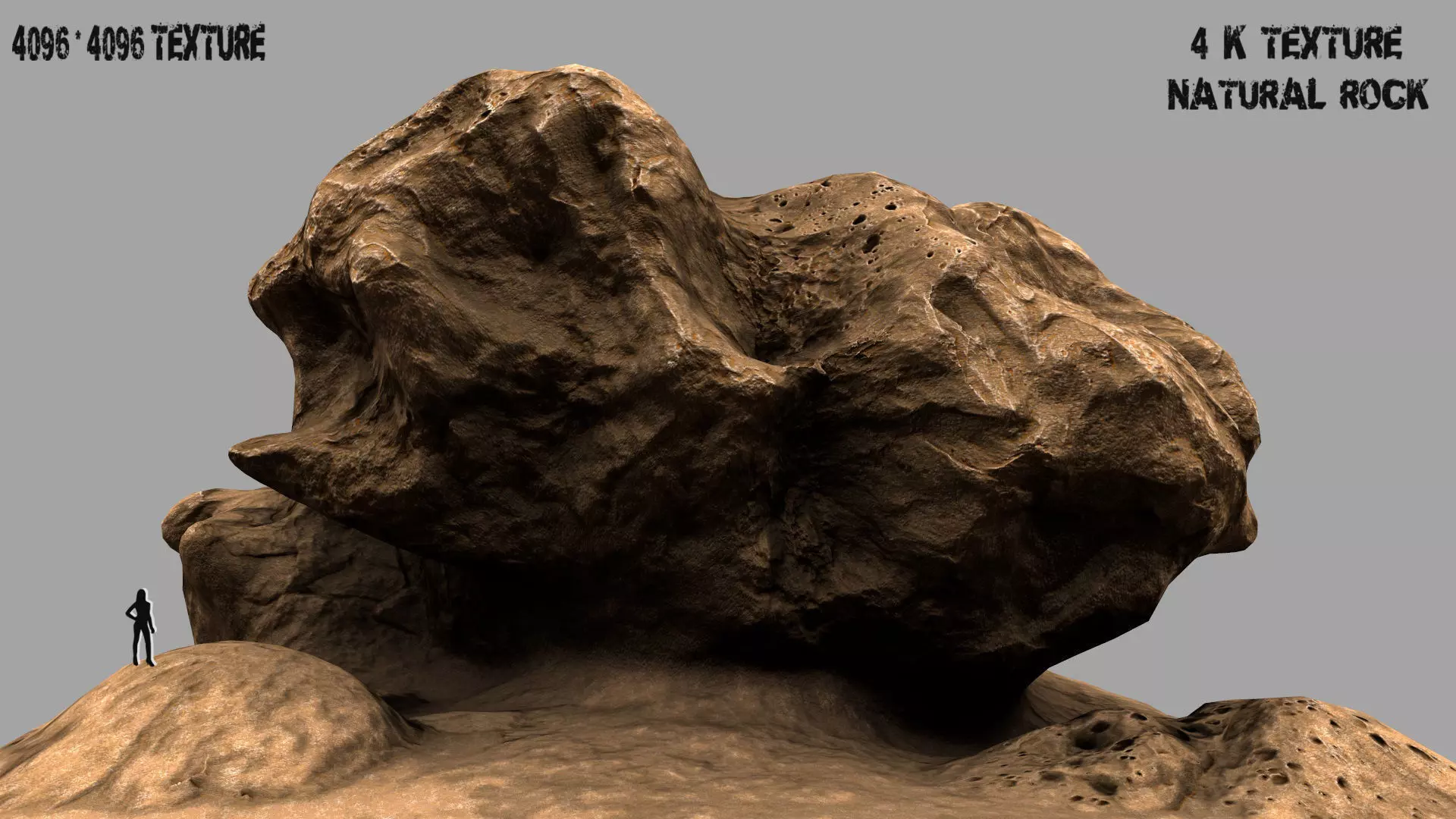 Rock Mount Low-poly 3D model_0
