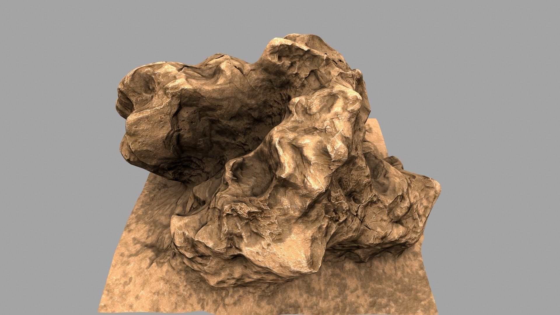 Rock Mount Low-poly 3D model_19