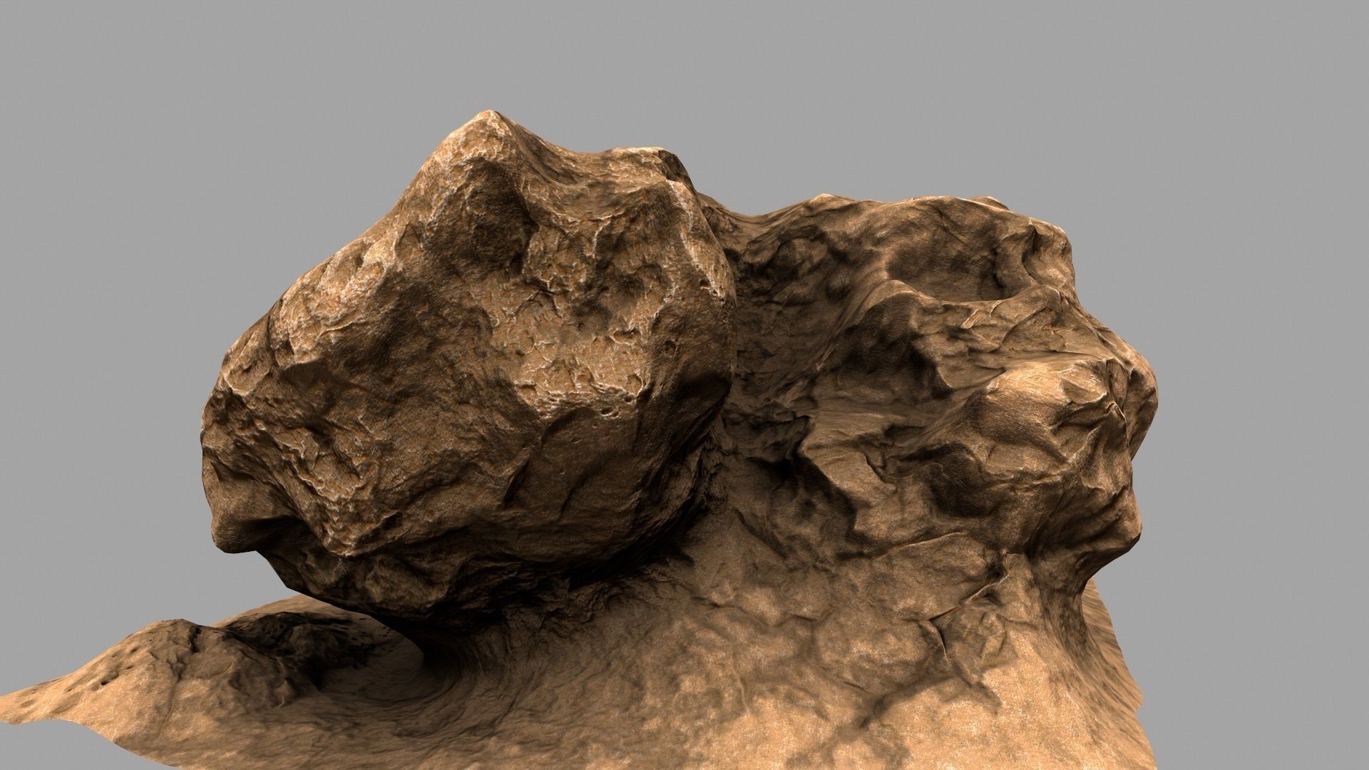 Rock Mount Low-poly 3D model_14