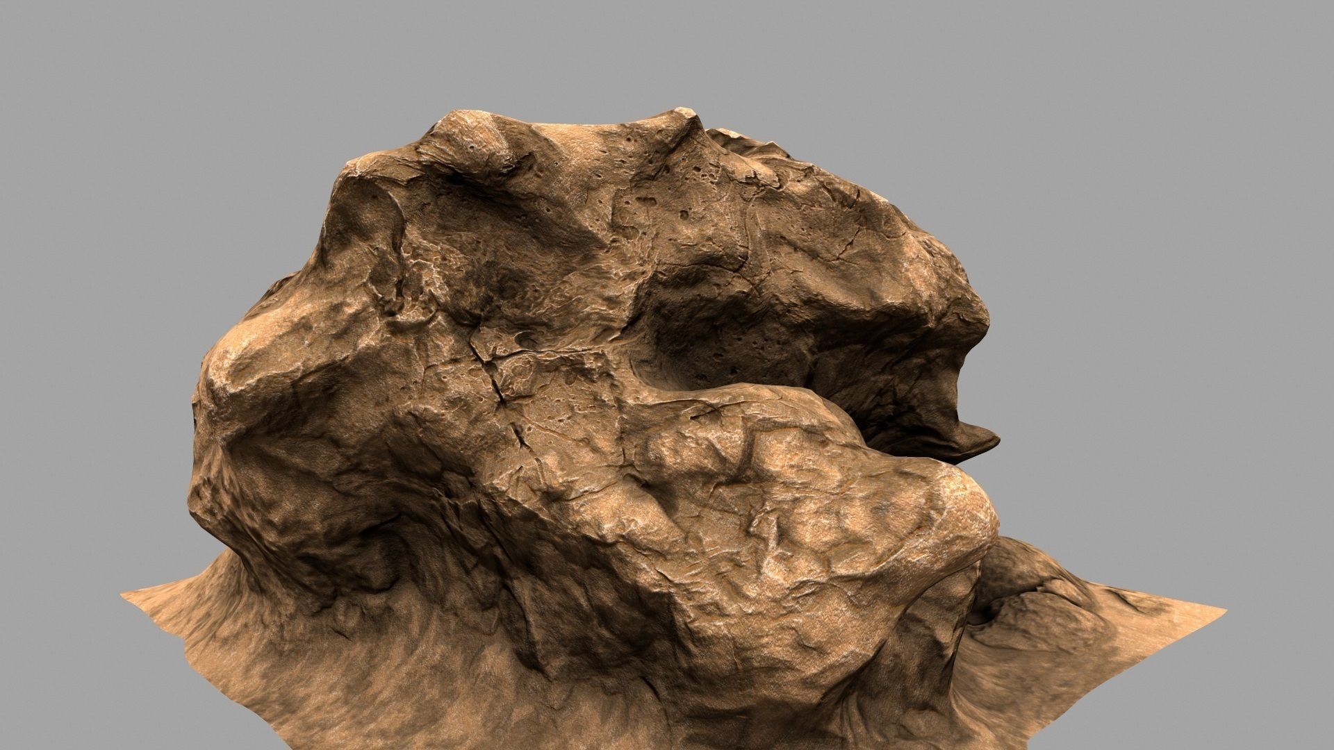 Rock Mount Low-poly 3D model_10